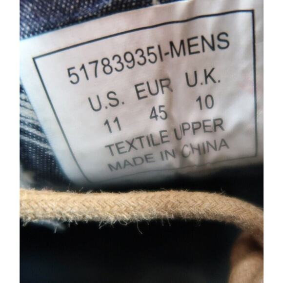 Levis Shoes Mens 11 Sneakers Lifestyle Casual Canvas Lace Up Brown Skate Style - Picture 7 of 12